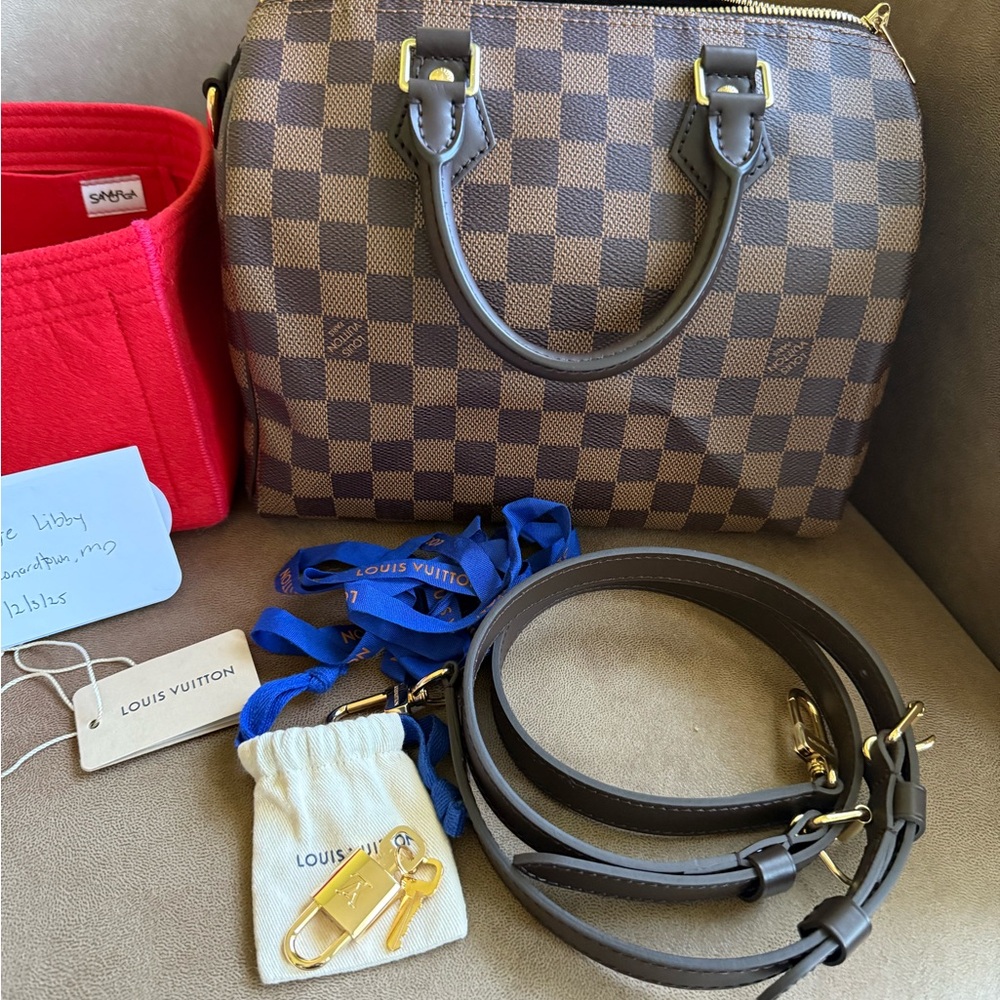Louis Vuitton Speedy B 25 Damier Ebene